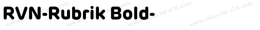 RVN-Rubrik Bold字体转换